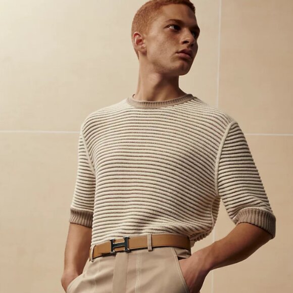 Brand New - Hermes H Belt Buckle & Reversible Leather Strap 32 mm - Picture 3 of 11